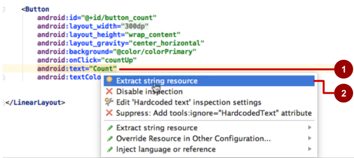 Extracting a string resource